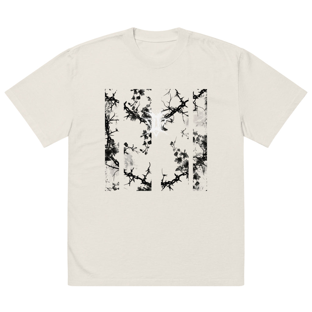 Darkened Bouquet Oversized Faded T-Shirt